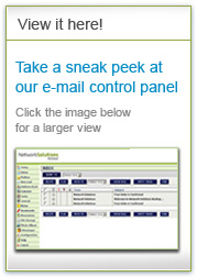 Take a sneak peek at our e-mail control panel.