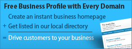 Free Business Profile with every domain