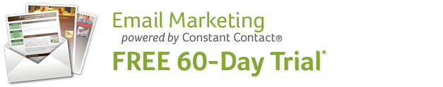 Email Marketing powered by Constant Contact Free 60-Day Trial.
