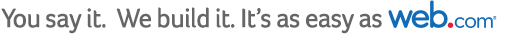 You say it. We build it. It's as easy as Web.com