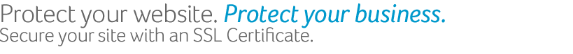 Lock it or lose it. Secure your site with an SSL Certificate.