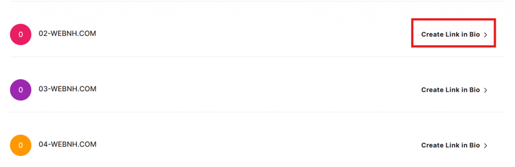 Creating a link in bio with your domain name of choice
