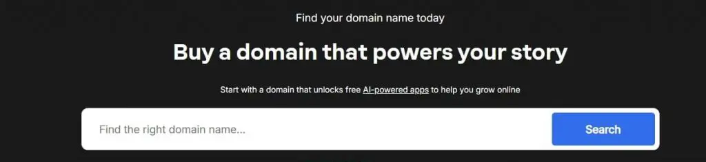 Find the right domain name here.