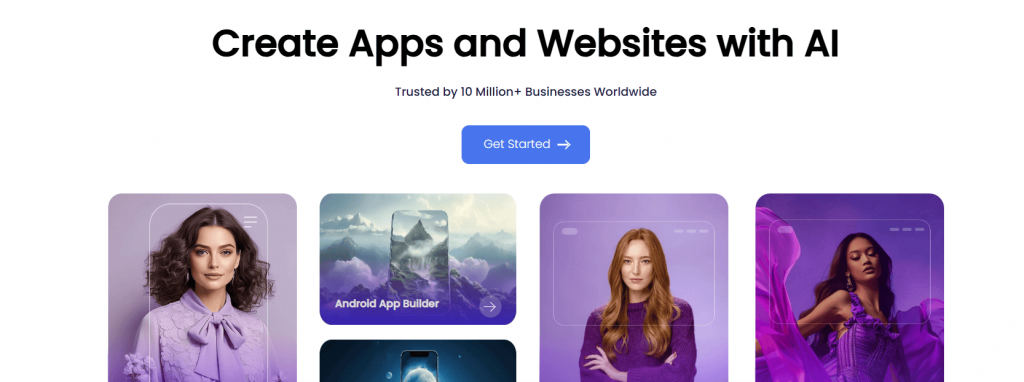 Create apps and websites easily with Appy Pie’s AI builder.