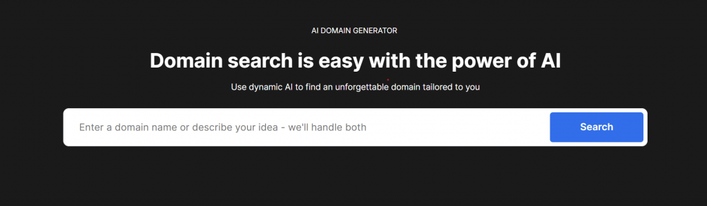 Network Solutions AI domain name generator