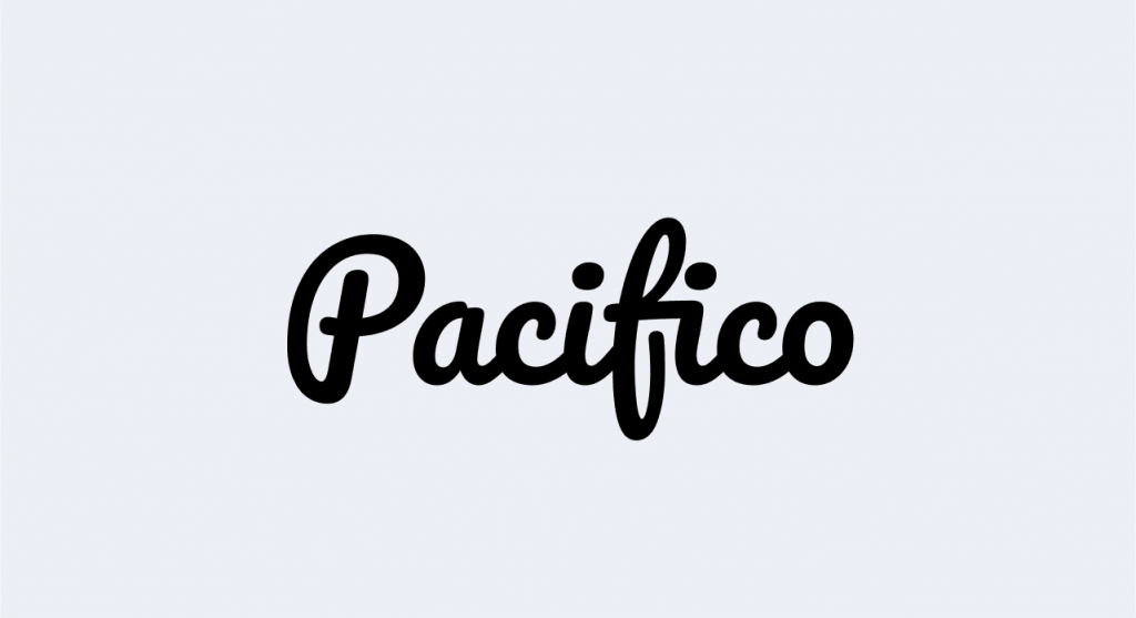 Pacifico typeface