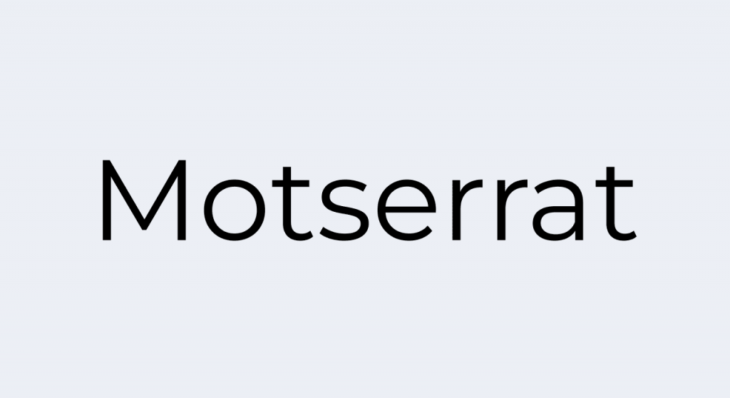 Montserrat typeface