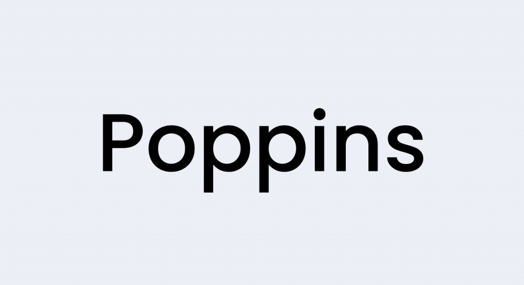 Poppins typeface