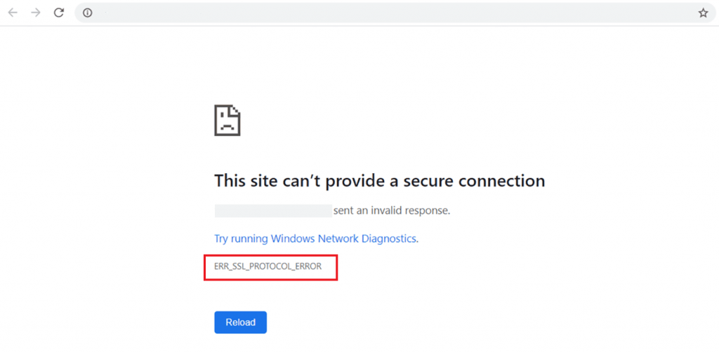 ERR_SSL_PROTOCOL_ERROR sample