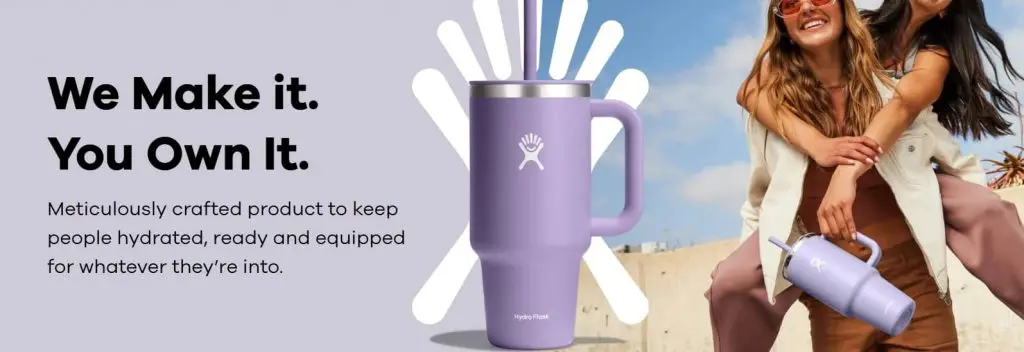 Hydro Flask’s brand identity is active, vibrant, and focused on fueling adventure through hydration.