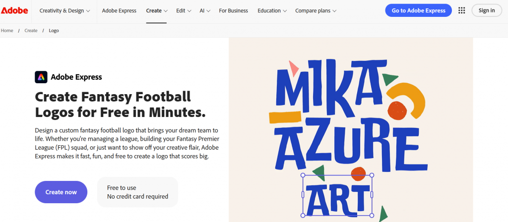 Adobe Express Logo Maker