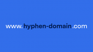 Should you use a hyphen in a domain name?