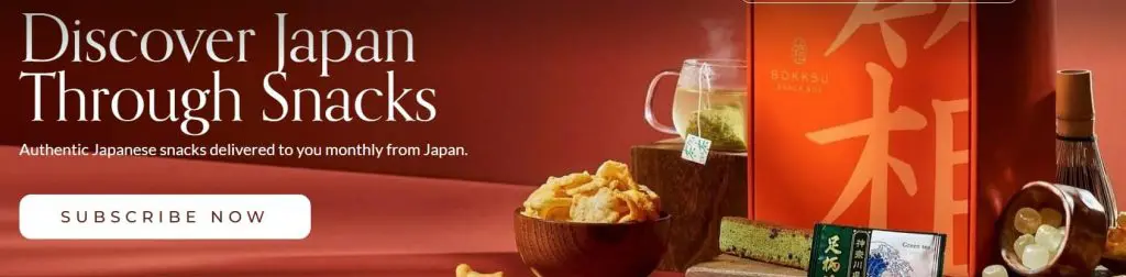 Bokksu's single-product e-commerce website