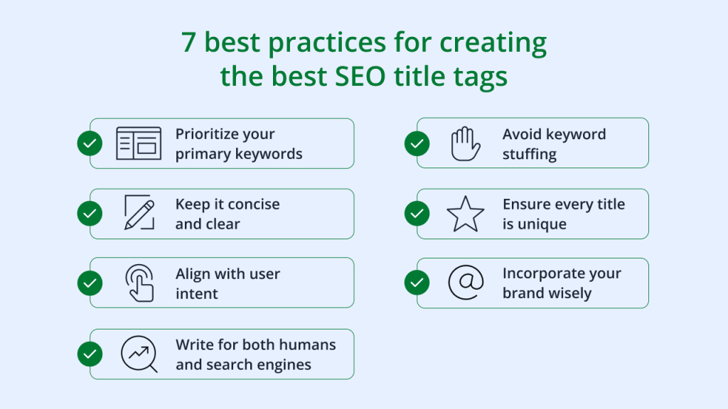 7 best practices for creating the best SEO title tags