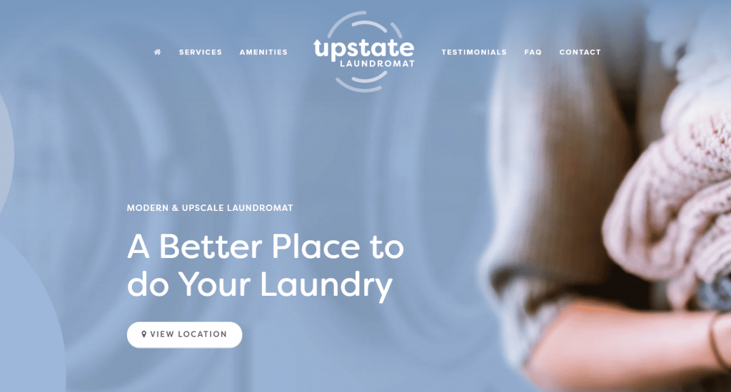 Upstate Laundromat homepage