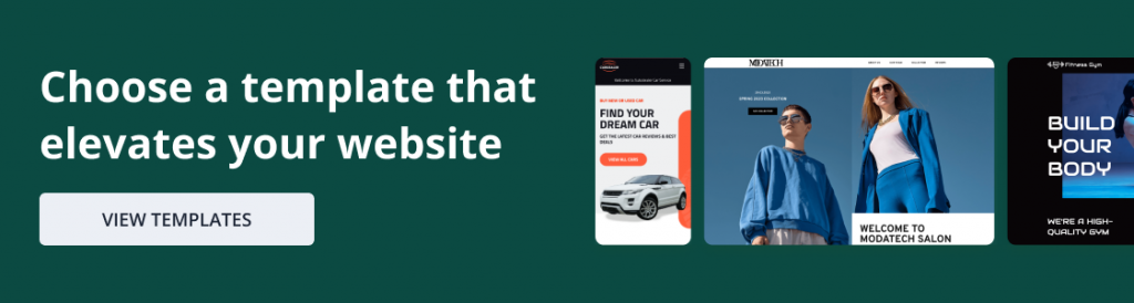 Website templates from Network Solutions.