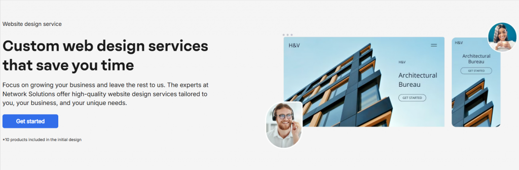 Network Solutions Professional Website Design service banner