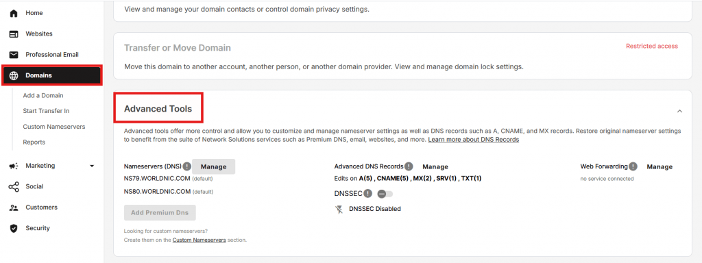 How to register a domain name - domain dns details