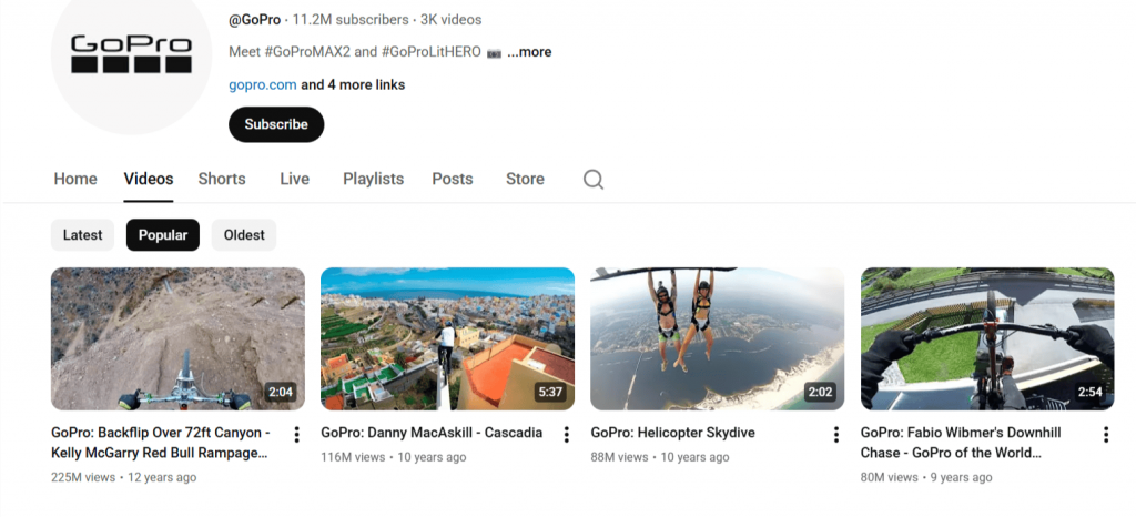 GoPro user-generated content example