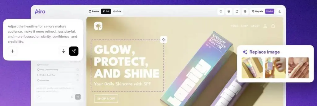 GoDaddy Airo Website Builder