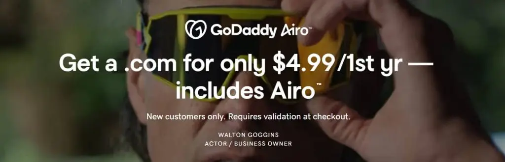 GoDaddy Airo domain name registration