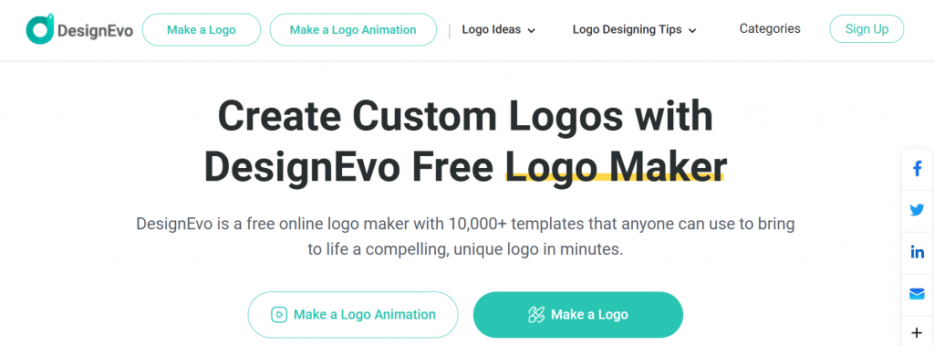 Best free logo makers - DesignEvo free logo maker