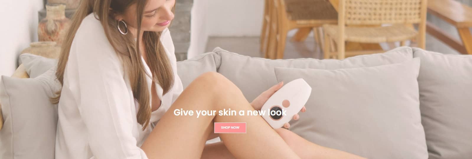 Fybelle at-home beauty device used for smooth, glowing skin care routine