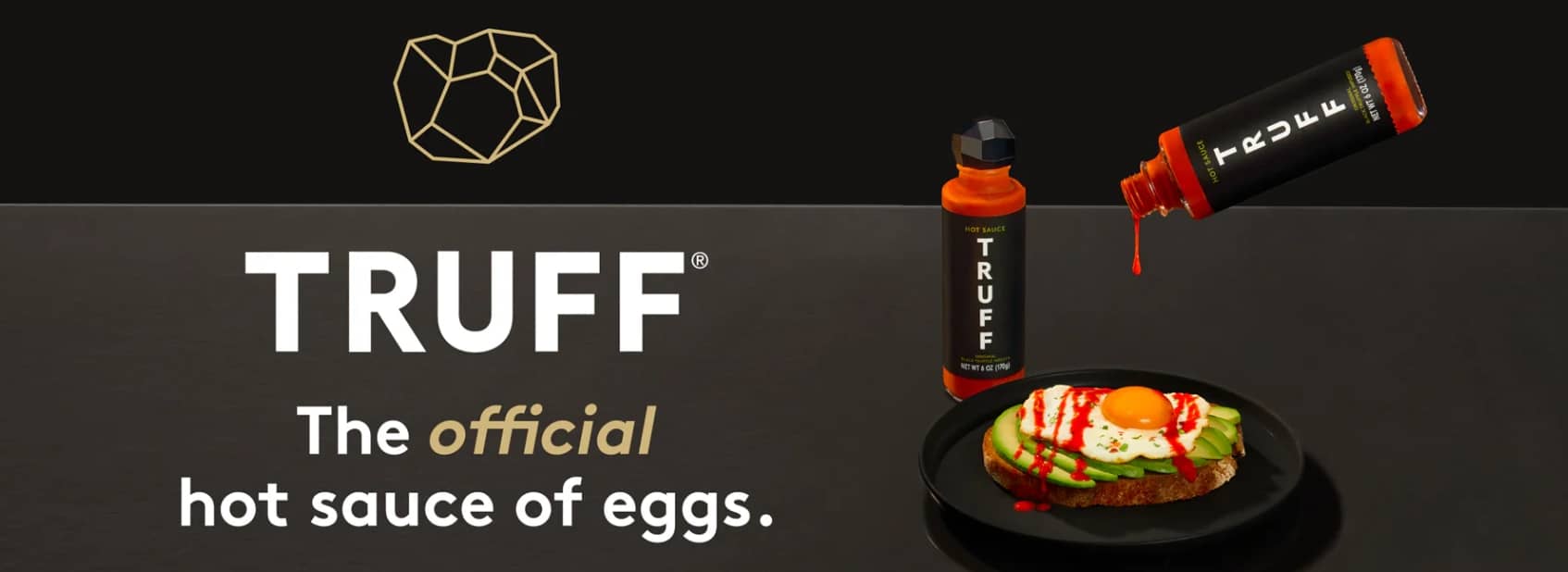 TRUFF hot sauce drizzled over eggs and avocado toast – bold flavor made for breakfast