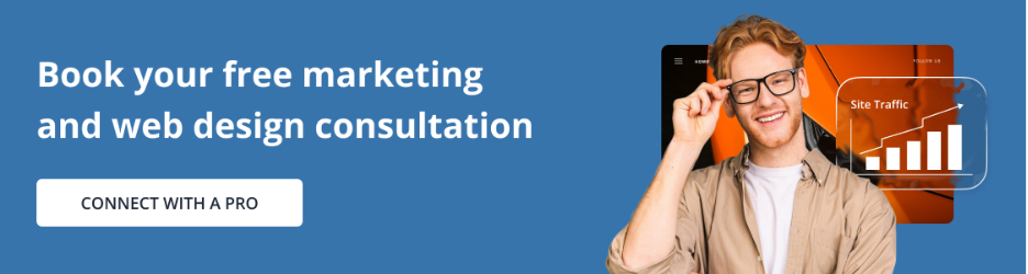 Network Solutions Marketing and web design consultation visual CTA 