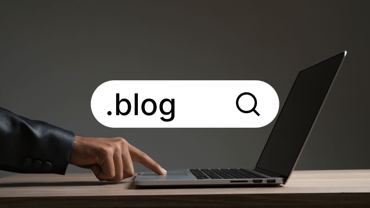 A featured image for Network Solutions' article on the .BLOG domain extension.