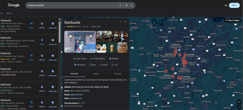 Google Business Profile Sample