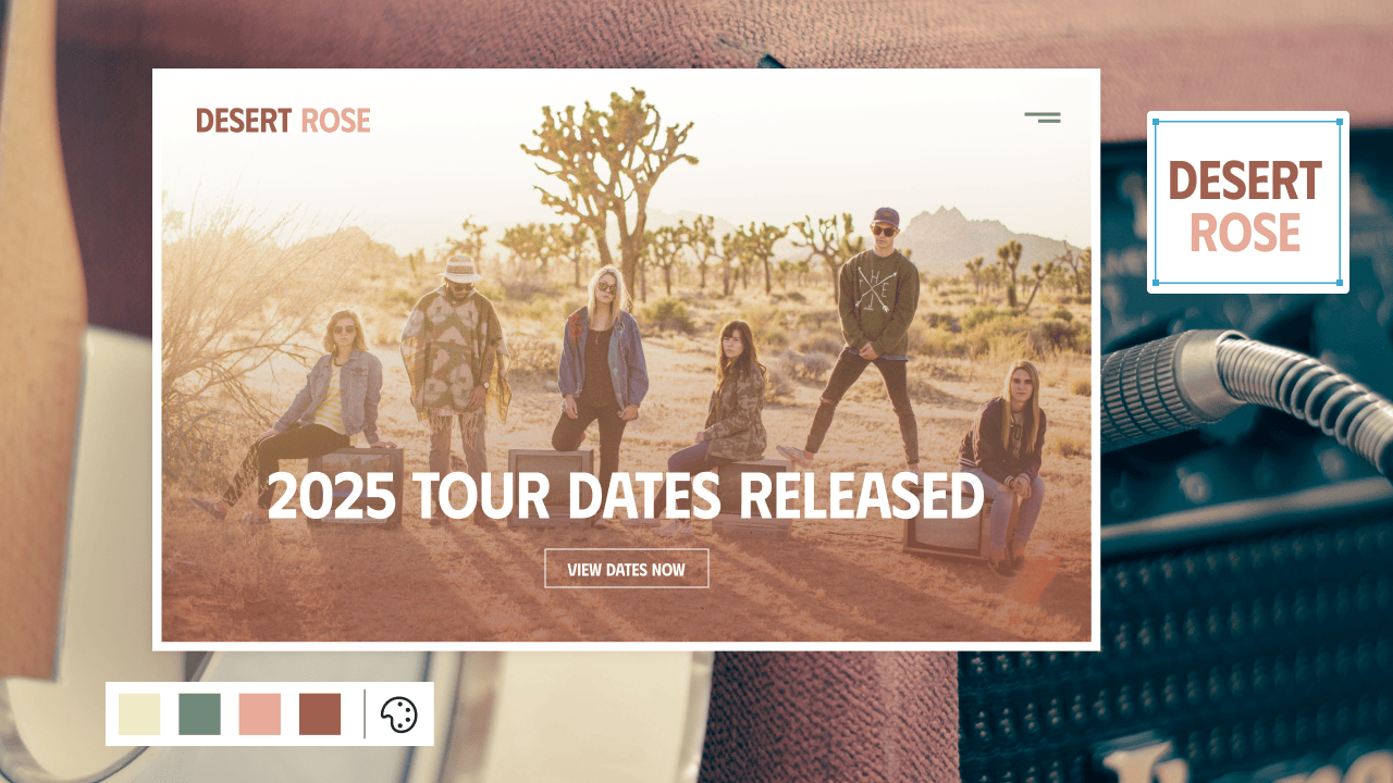 A featured image for Network Solutions' article on "best website builders for musicians."