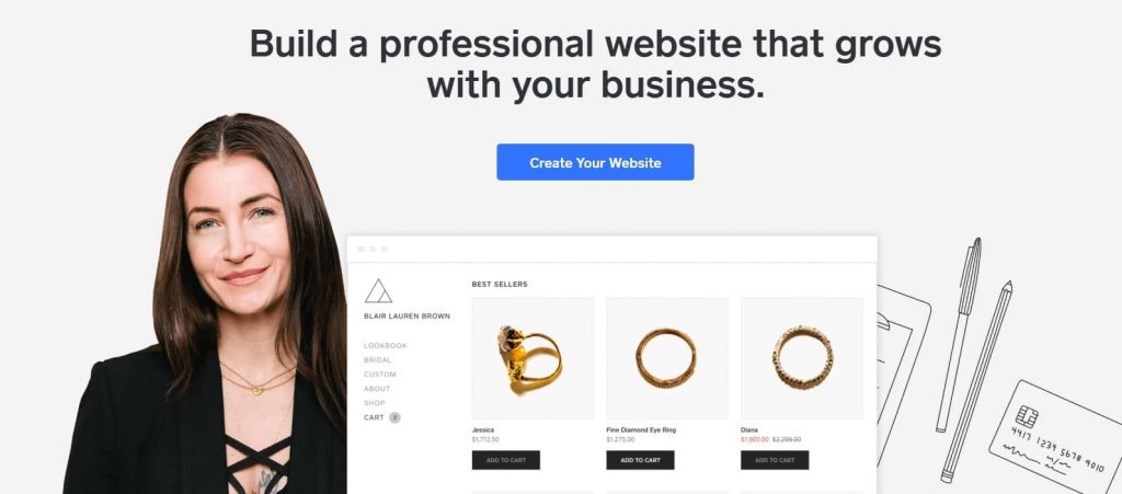 Weebly site example that shows how to grow your online store with ease