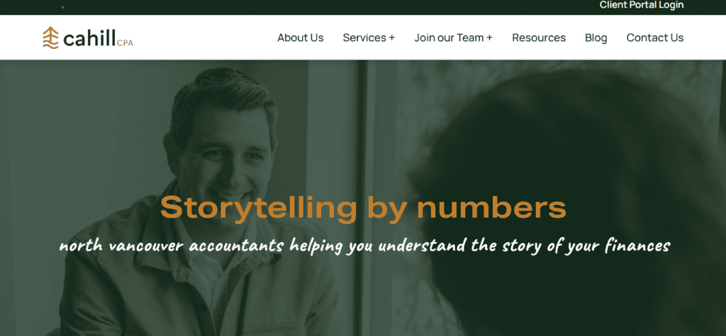 CahillCPA Homepage Screenshot