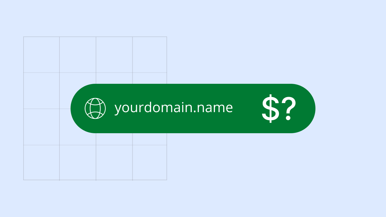 How much does a domain name cost in 2026?