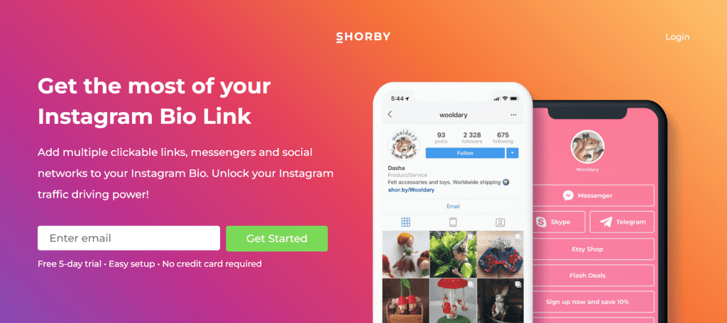 Shorby homepage