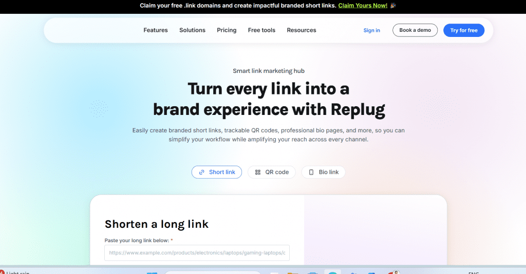 Replug homepage