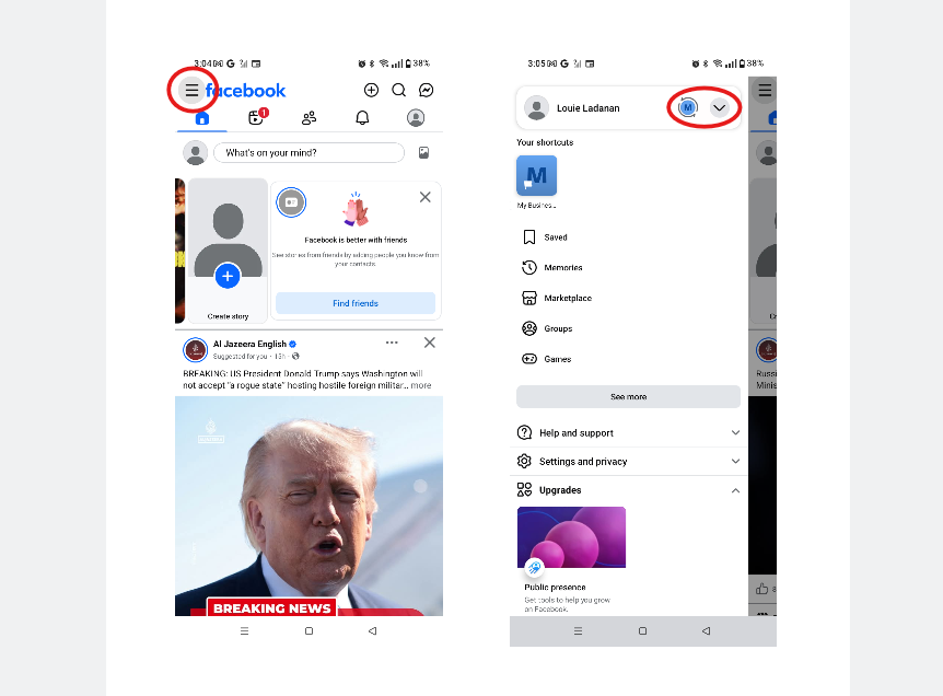 How to access your Facebook Business page on mobile Android