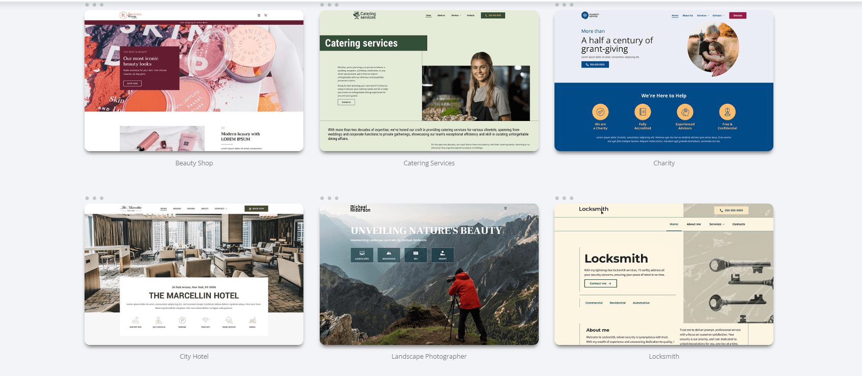 Neteorksolution.com's design templates/themes