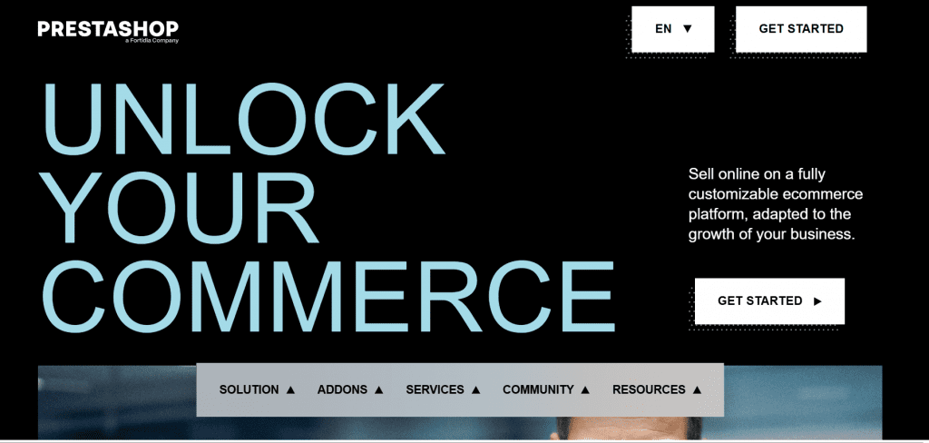 PrestaShop Homepage Screenshot