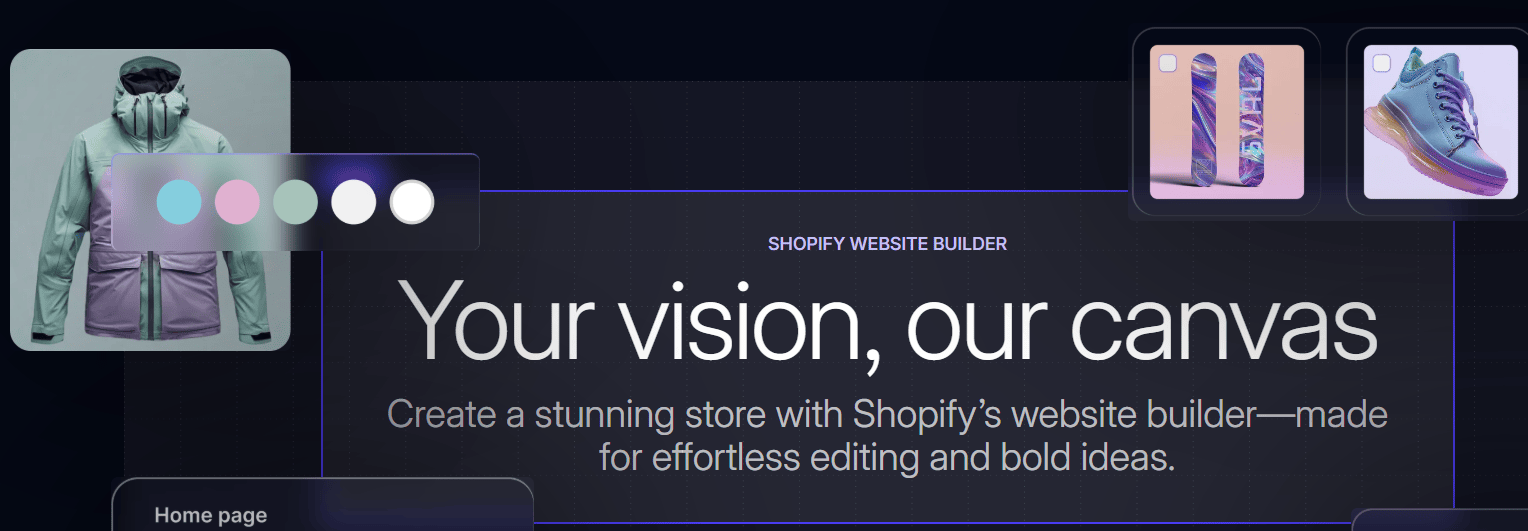 Create a stunning online store with Shopify’s website builder.