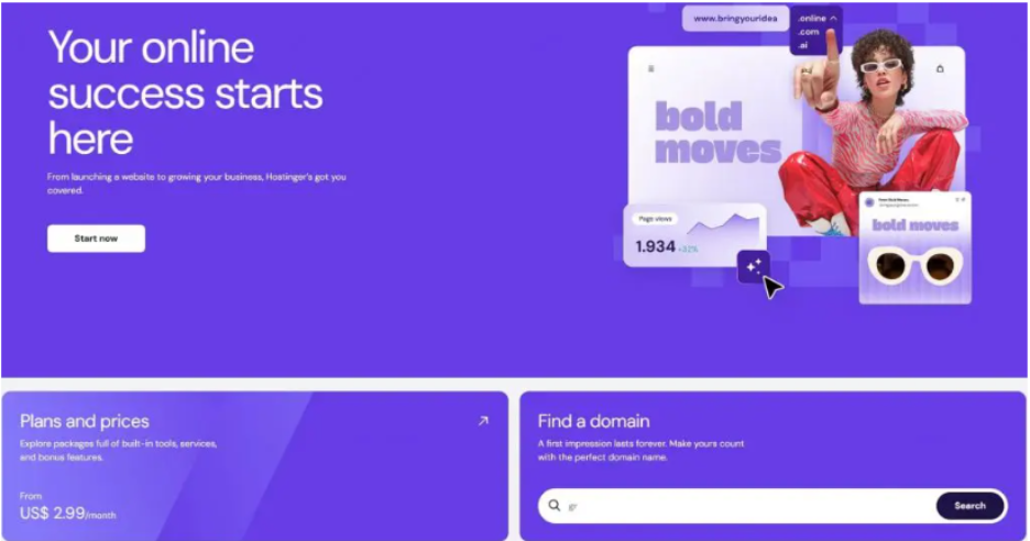 Visual representation of a new online business website, highlighting its layout and design elements.