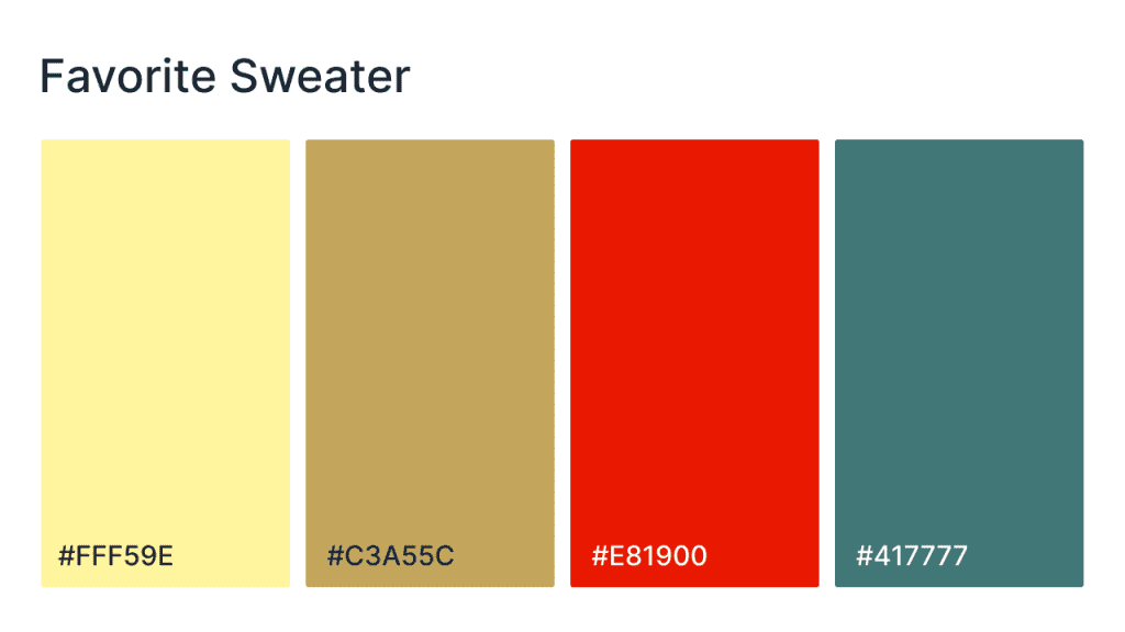 favorite sweater