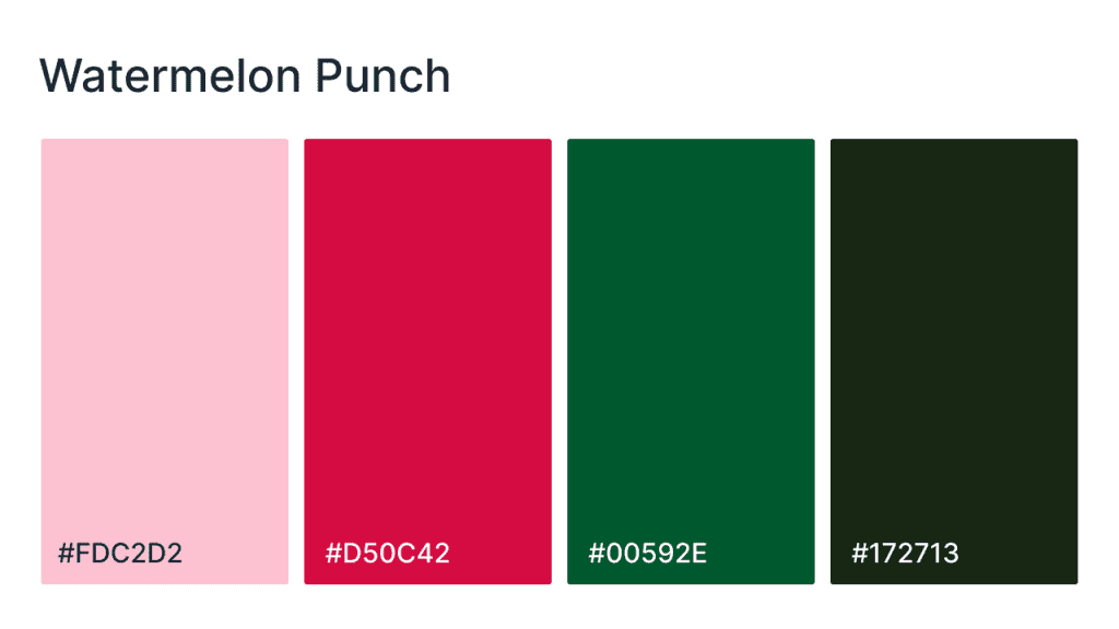 watermelon punch website color scheme