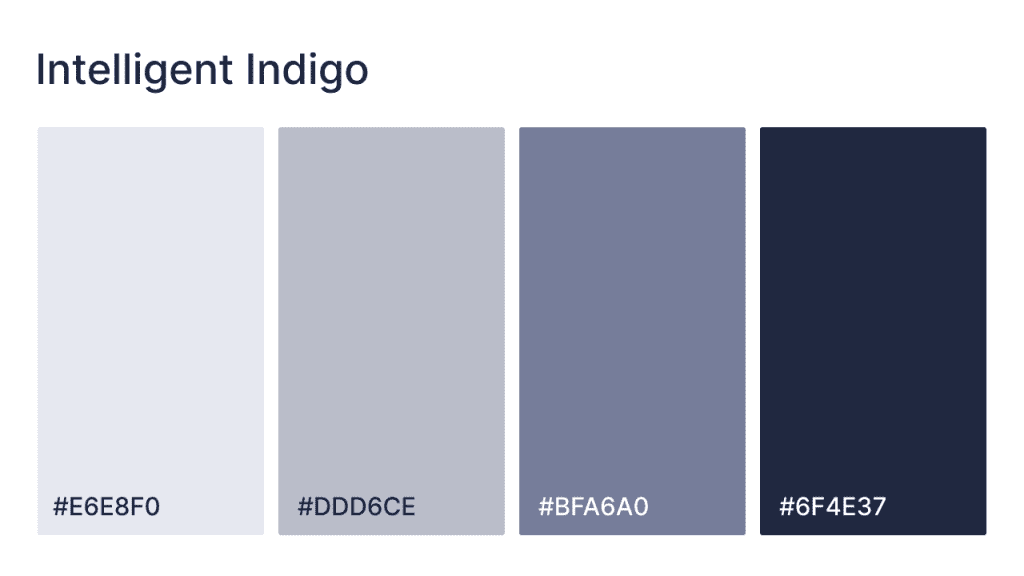 intelligent indigo website color scheme
