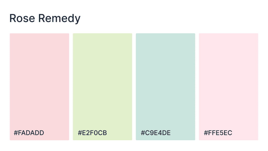 rose remedy website color scheme