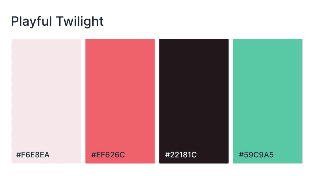 playful twilight website color scheme