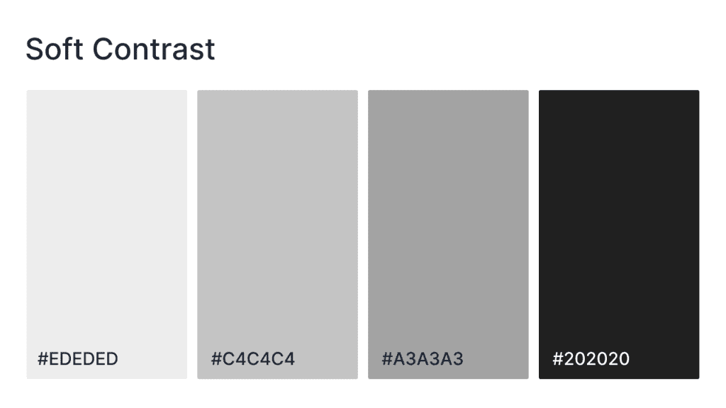 soft contrast website color scheme