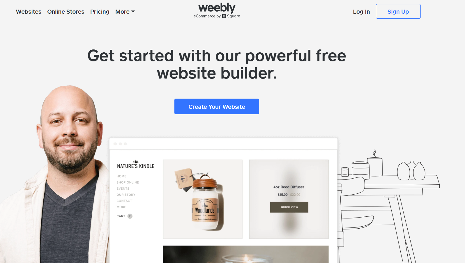 Weebly website screenshot