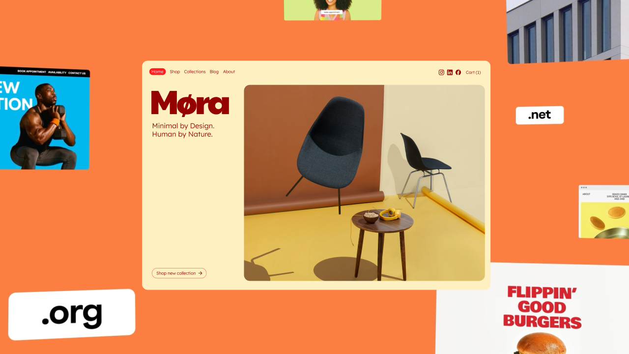 A collage of a domain portfolio.